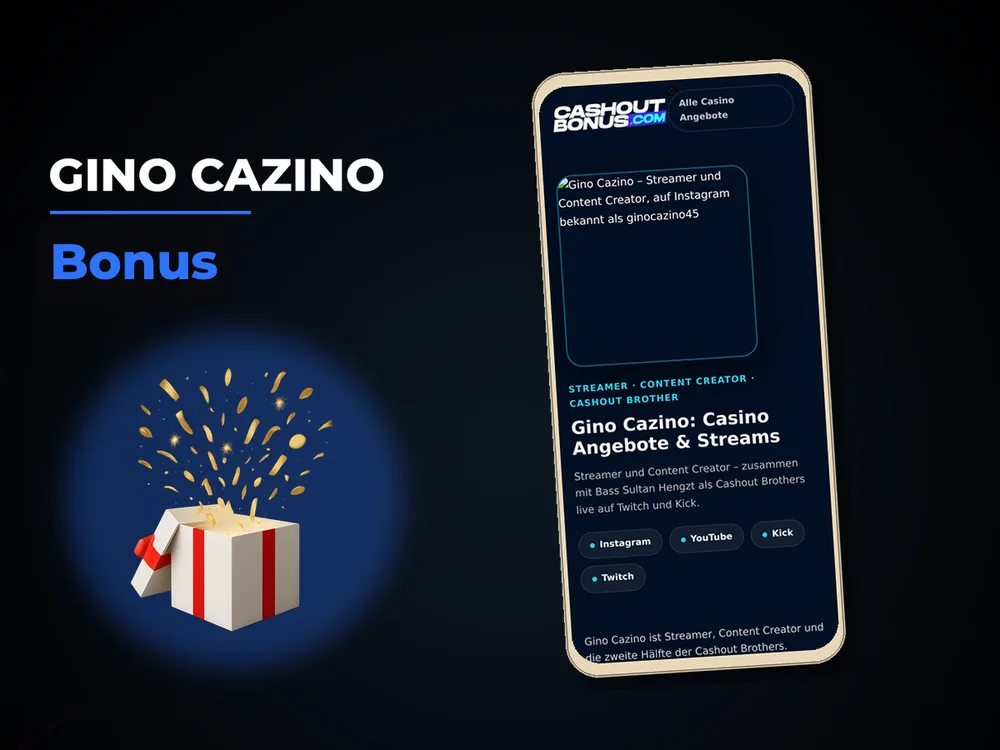 gino cazino - Bonus