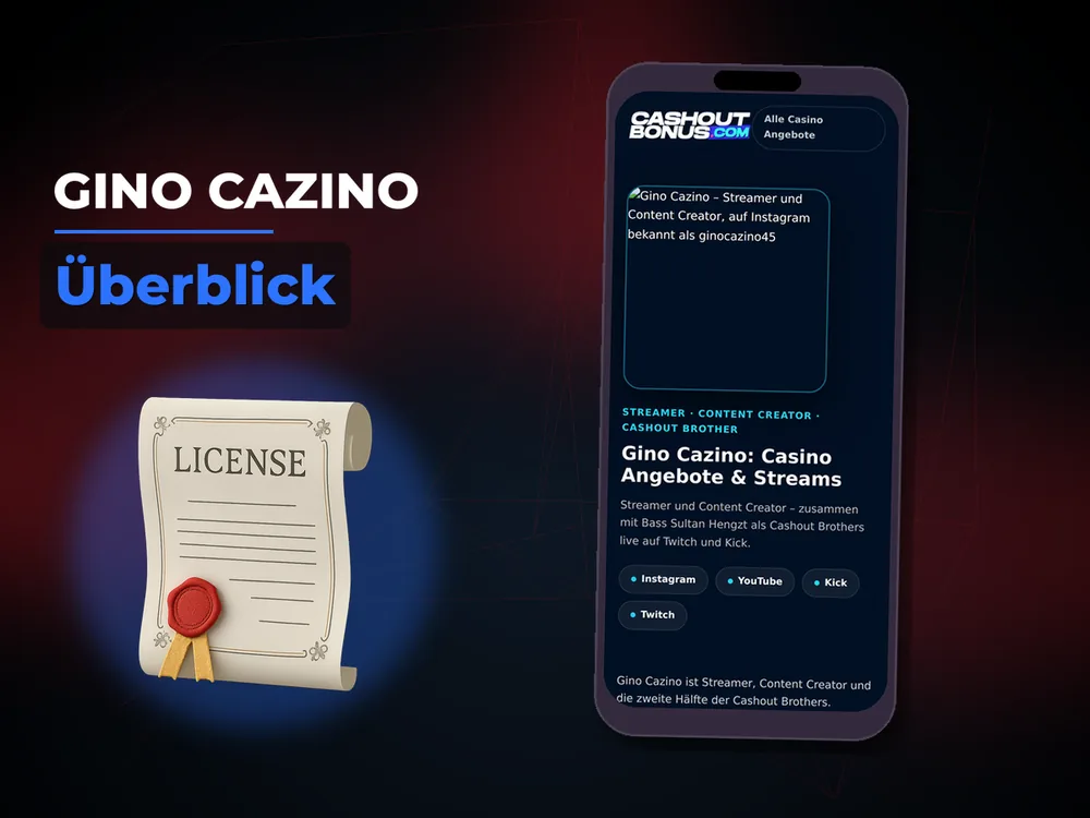 gino cazino - Überblick
