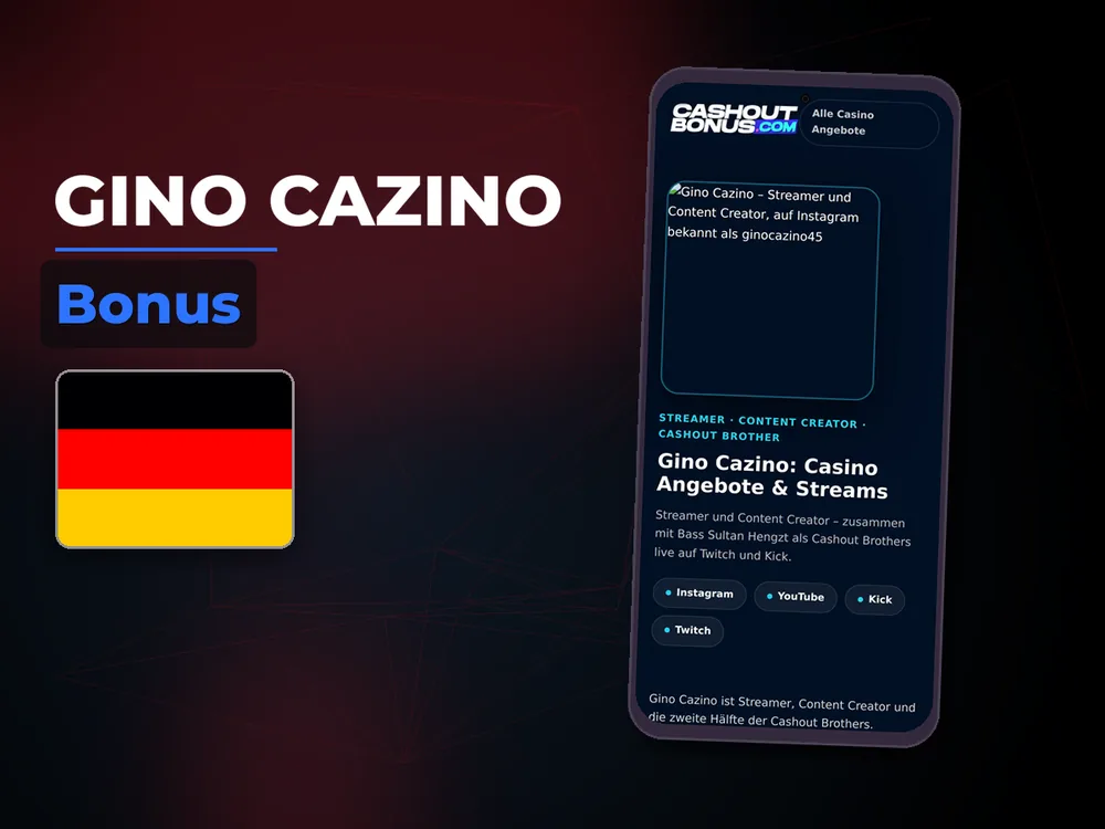 gino cazino - Bonus
